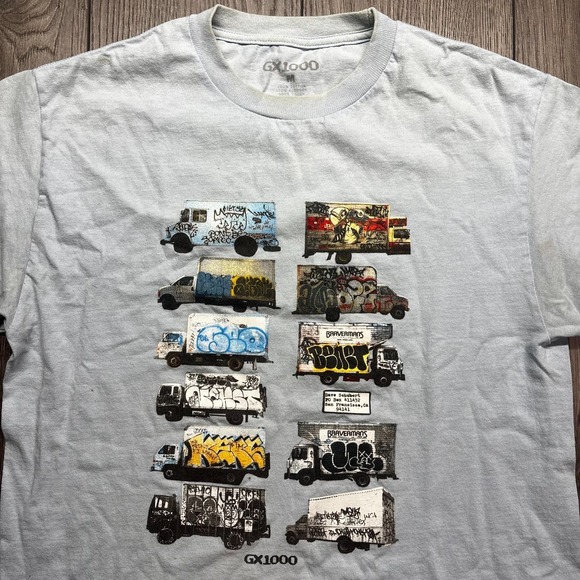 Gx1000 Baby Blue Graffiti Shirt Amaze Grey Mq Seo Nekst Jersey Medium Skateboard - Picture 2 of 8